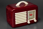 Swirled Oxblood Red General Television Catalin Radio Model 591